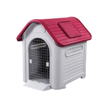 201048-Doglife Ravello 107 Plastik Köpek Kulübesi Kapılı
