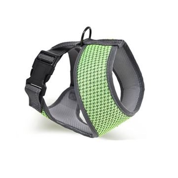 DH0608-G-XS Zampa Finix Köpek Gövde Tasması Yeşil XSmall 22x28-41 Cm