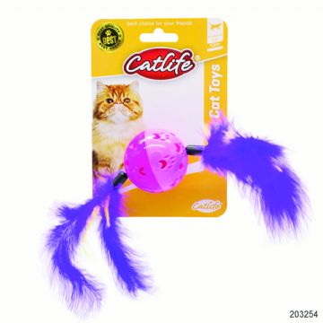 203254-Catlife Kediler İçin Zilli Tüylü Top Oyuncak