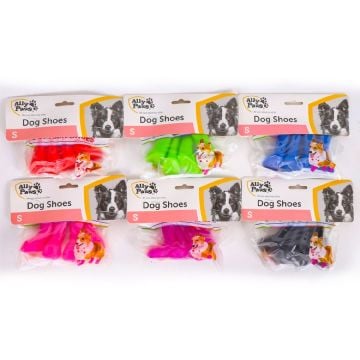 10810 Ally Paws Köpek Ayakkabısı Mix Color (S) 4'lü