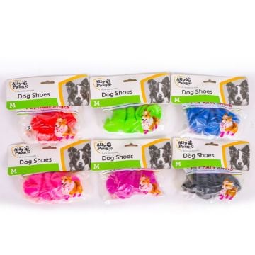 10811 Ally Paws Köpek Ayakkabısı Mix Color (M) 4'lü