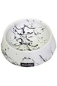 WHTBLCK16 - MARBLY WHİTE-BLACK 18X18X5CM MAMA KABI