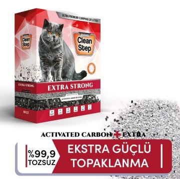 EXTRA STRONG AKTİF KARBONLU (KOKUSUZ) KARBON TANECİKLİ KEDİ KUMU 10 LT