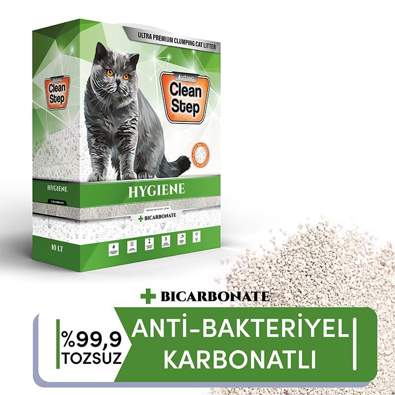 HYGİENE AKTİF KARBONLU ANTİ BAKTERİYEL KARBONATLI KEDİ KUMU 10 LT