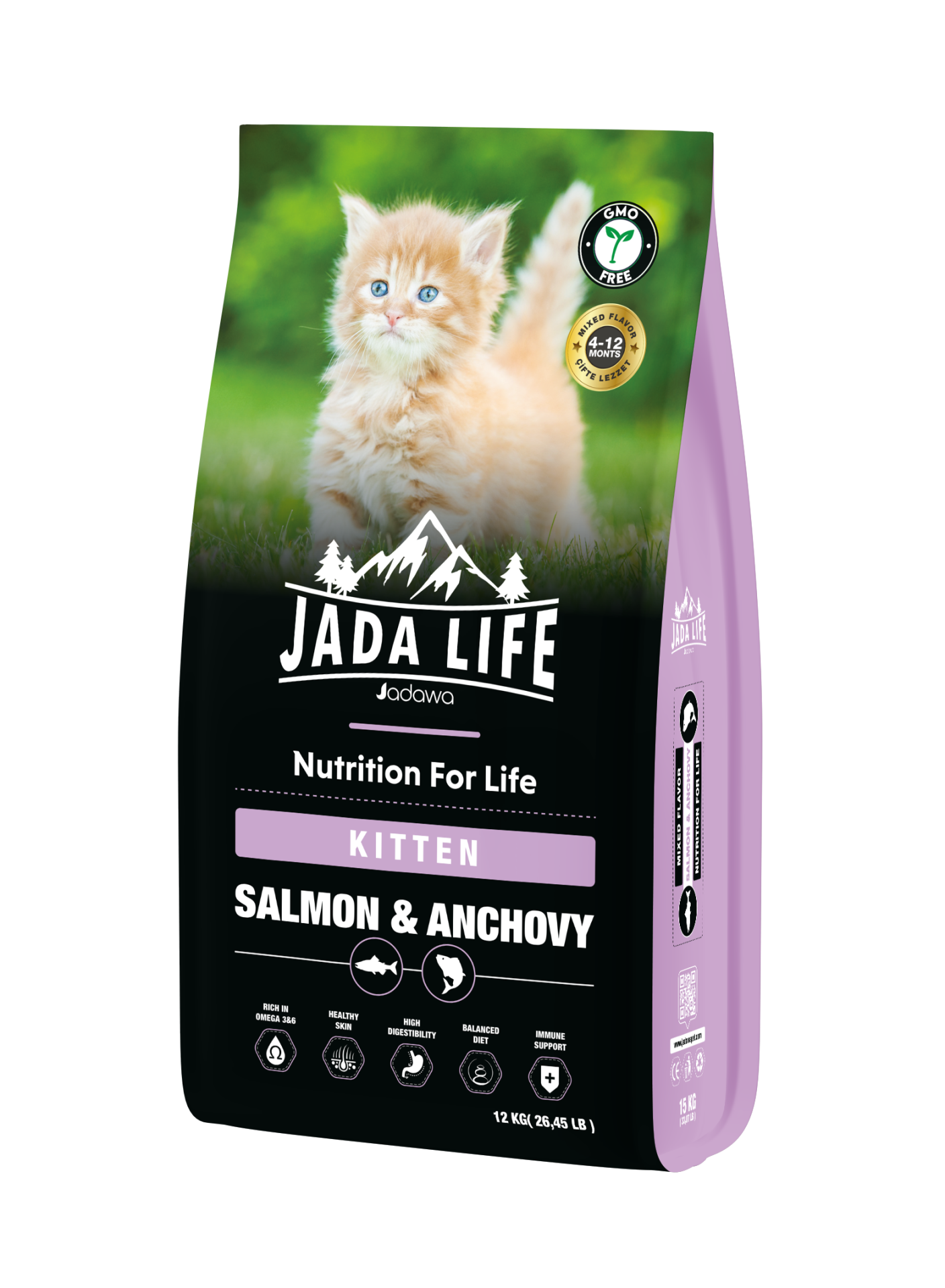 JADAWA SOMON&HAMSİ YAVRU KEDİ MAMASI 12 KG