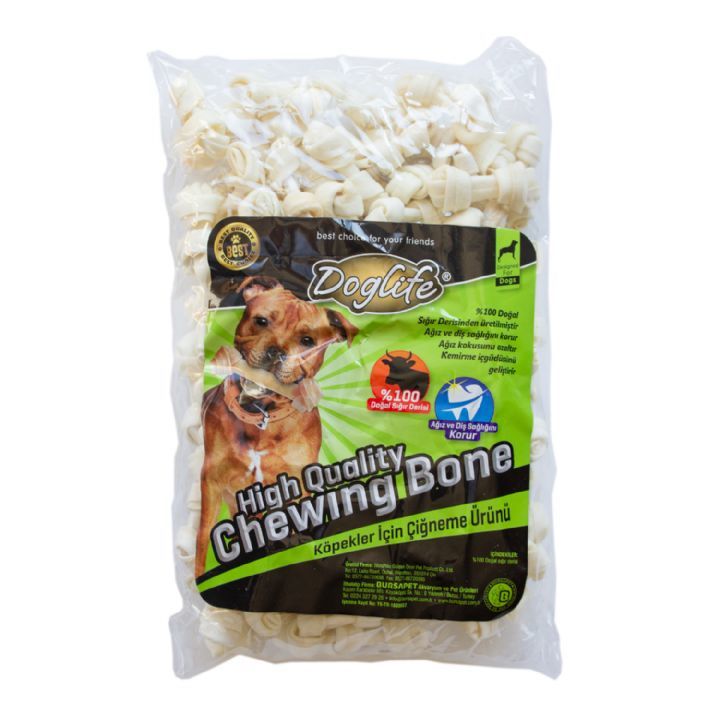 201178-Doglife Düğümlü Kemik White 9-10Gr/Ad. 100Lü