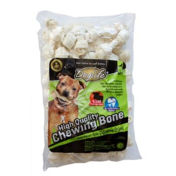201179-Doglife Düğümlü Kemik White 18-20Gr/Ad. 50Li