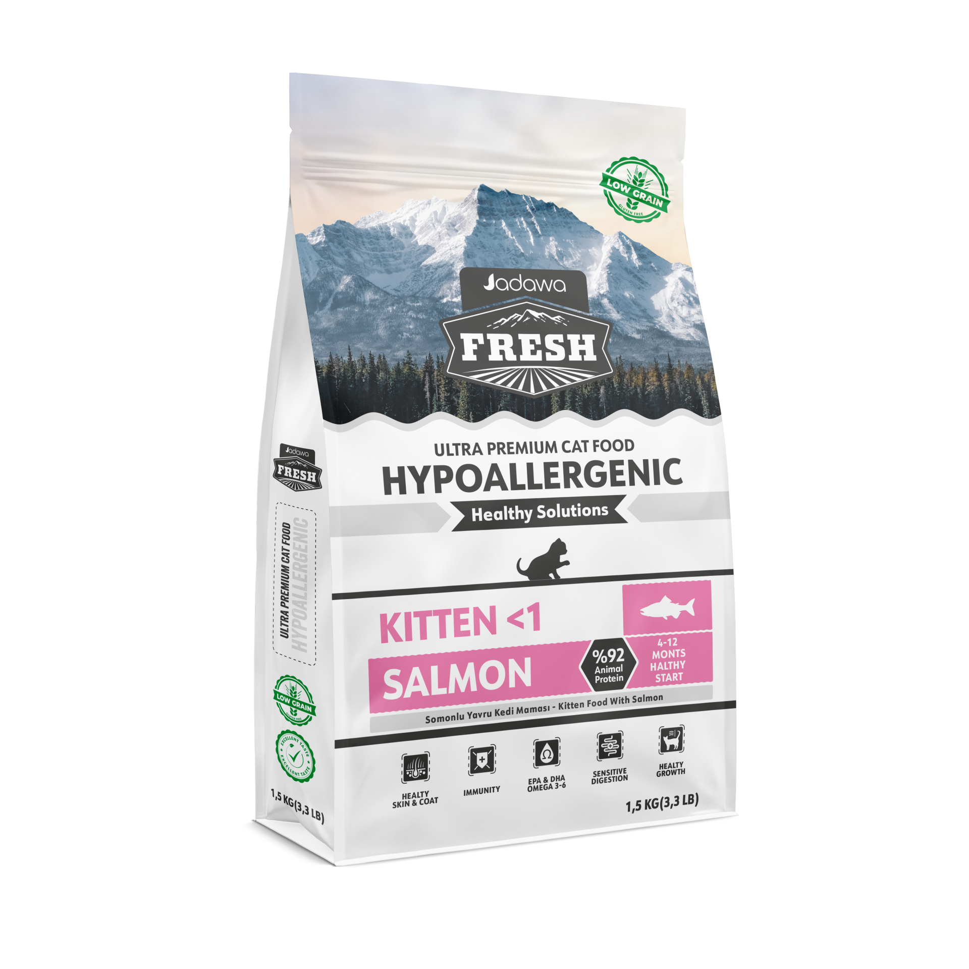 FRESH ANNE & YAVRU DESTEKLİ KEDİ MAMASI (1-4 AY) 1,5 KG